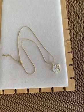 Çelik Gold İtalyan Zincir Sdf Zirkon Taş Yusufçuk Kolye