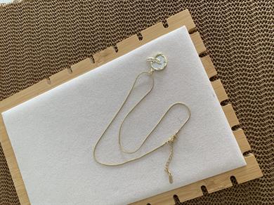 Çelik Gold İtalyan Zincir Sdf Zirkon Taş Yusufçuk Kolye