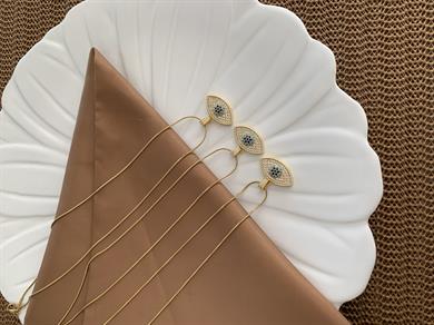 Çelik Gold Tasarım Badem Göz Kolye