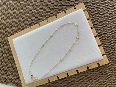 Çelik Gold Topçuk Zincir Kuzey Yıldız Sıralı Kolye