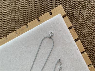 Çelik Gümüş İtalyan Zincir Zirkon Taşlı Mini Kalp Kolye