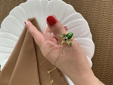 Çelik  İnce İtalyan Zincirli Arı Kolye