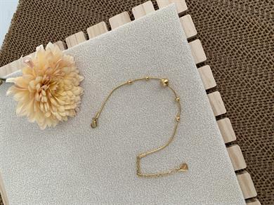 Çelik İnce Küp İtalyan Zincirli Topçuk Sıralı İri Top Bileklik