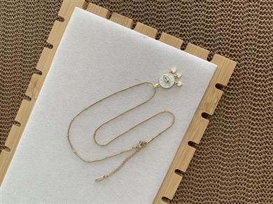 Çelik İnce Topçuk Zincir Sdf Kirpikli Göz Mini Kalp Detaylı Kolye