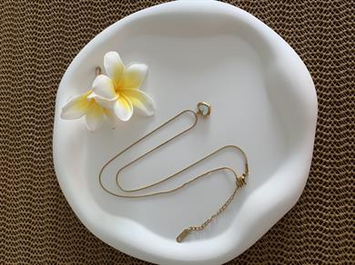 Çelik İnce Zincirde Sdf Mini Kalp Kolye 