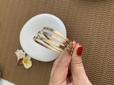 Çelik Kalın Üçlü Ajda Bilezik