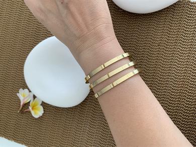 Çelik Kalın Üçlü Ajda Bilezik