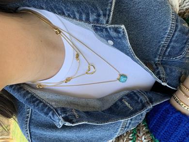 Çelik Kolye Kombin 4