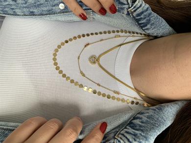 Çelik Kolye Kombin 1