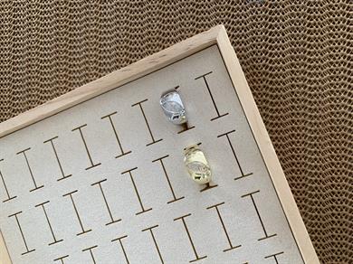 Özel Seri Damla Gömme Taşlı Yüzük