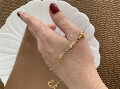 Özel Seri Damla Taşlı Y Kolye 