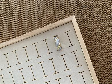 Özel Seri Gold Zirkon Gümüş Taşlı Burgu Yüzük