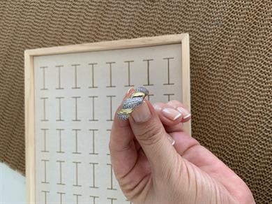 Özel Seri Gold Zirkon Gümüş Taşlı Burgu Yüzük