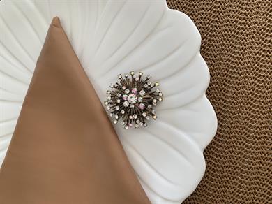 Özel Seri Gömme Taşlı Vintage Broş