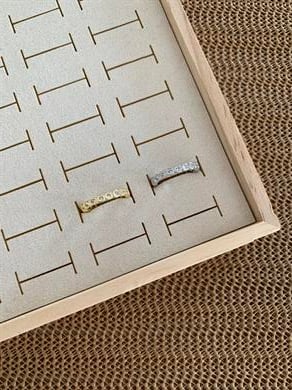 Özel Seri Gömme Tek Taş Alyans Yüzük