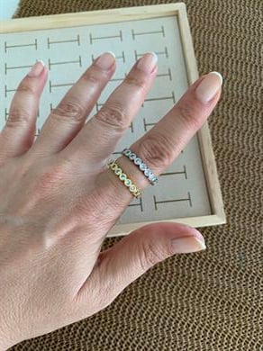 Özel Seri Gömme Tek Taş Alyans Yüzük