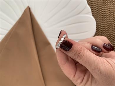 Özel Seri Gümüş Serçe Parmak Yüzüğü