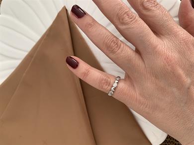 Özel Seri Gümüş Serçe Parmak Yüzüğü