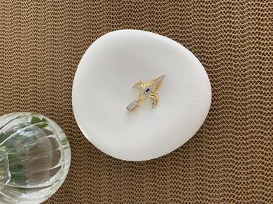 Özel Seri Gümüş Taşlı Ankakuşu  Charm