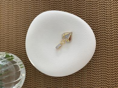 Özel Seri Gümüş Taşlı Elmas Kalp Charm