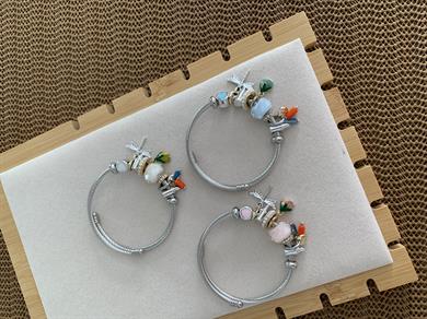 Özel Seri Gümüş Yusufçuk Charm Bilezik