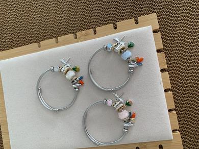 Özel Seri Gümüş Yusufçuk Charm Bilezik