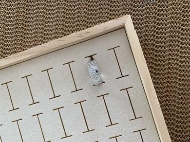 Özel Seri Gümüş Zirkon Taşlı Kirpikli Göz Yüzük