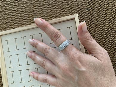 Özel Seri Gümüş Zirkon Taşlı Kirpikli Göz Yüzük