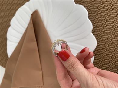 Özel Seri Komple Zirkon Taşlı Mix 2 Li Alyans Yüzük