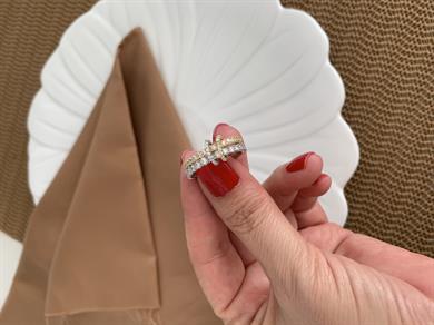 Özel Seri Komple Zirkon Taşlı Mix 2 Li Alyans Yüzük