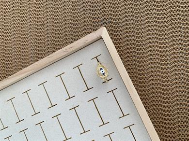 Özel Seri Mavi Kirpikli Göz Nazar Yüzük