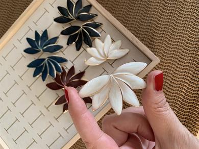 Özel Seri Orj Marka Sdf 6 Cm Çiçek Küpe