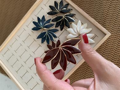 Özel Seri Orj Marka Sdf 6 Cm Çiçek Küpe