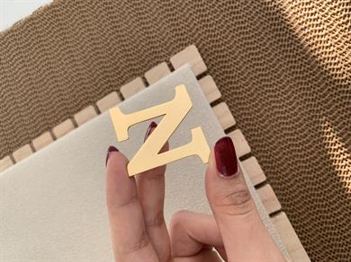 Özel Seri Plaka Büyük Harf Broş