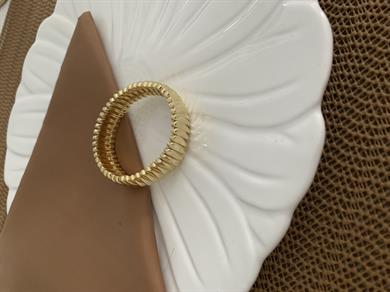 Özel Seri Plaka Kıvrımlı Lastik Bilezik
