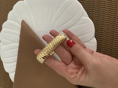 Özel Seri Plaka Kıvrımlı Lastik Bilezik