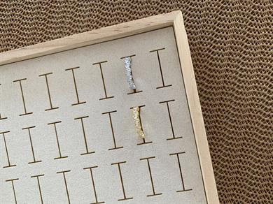 Özel Seri Zirkon Taş Sıralı Baget Yüzük