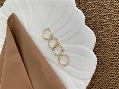 Özel Seri Zirkon Taşlı  4 Lü Alyans Tasarım Yüzük