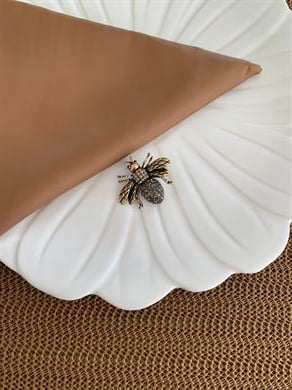 Özel Seri Zirkon Taşlı Arı Figürlü Broş