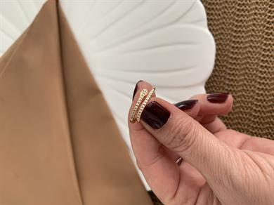 Özel Seri Zirkon Taşlı İnce Yılan Yüzük