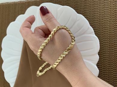 Vip 14k 45 Cm Arpa Zincir Kolye