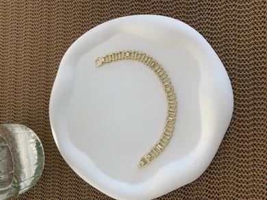 Vip 14k Biyeli Hasır Zincir Bileklik