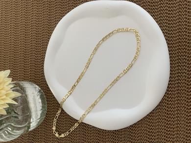 Vip 14k İnce İç İçe Geçme Klasik Zincir Kolye