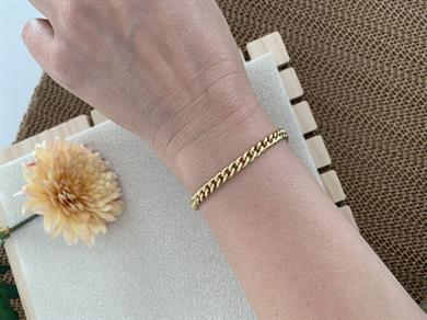 Vip 14k İnce Klasik Zincirli Bileklik