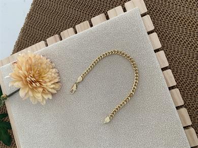 Vip 14k İnce Klasik Zincirli Bileklik