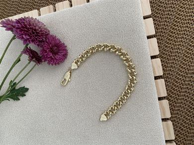 Vip 14k Kalın İç İçe Geçme Biyeli Zincir Bileklik