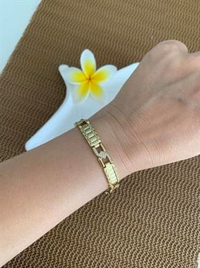 Vip 14k Kalın Tasarım Bileklik