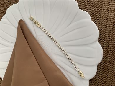 Vip 14k Üç Sıra Su Yolu Bileklik