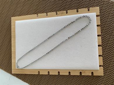 Vip 50 Cm Gümüş İç İçe Geçme Pul Sıralı Kolye