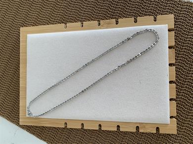 Vip 50 Cm Gümüş İç İçe Geçme Pul Sıralı Kolye